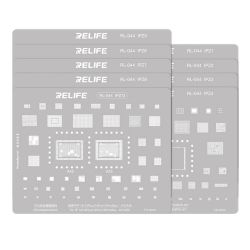 Relife RL-044 iPhone Series CPU Tin Planting Steel Mesh Set