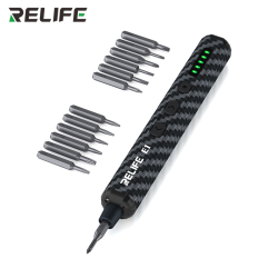 New Upgrade Relife E1 Powerful Carbon Fiber Electric Screwdriver Set 