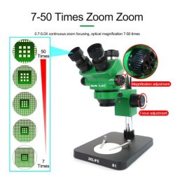 Relife RL-M5T-B3 0.7-5.0X Continuous Zoom Trinocular HD 