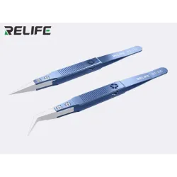 Relife RT-11E / 15E Anti-Static Resistant Ceramic Precision Fly Leads Tweezers