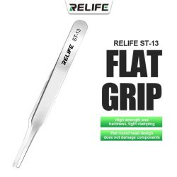 Relife ST-13 Anti-static Flat Head Precision Repair Tweezers 