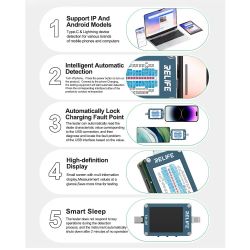 Relife TB-09 Type-C & Lightning Charging Port Tester